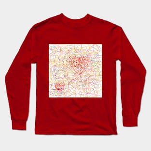 Scribble art - Abstract - Deep - Scribbles Long Sleeve T-Shirt